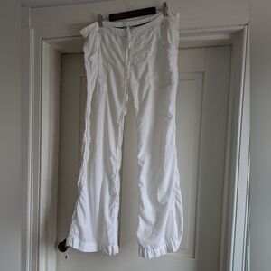 James Perse White Lightweight Drawstring Pants- JP Size 2 M
